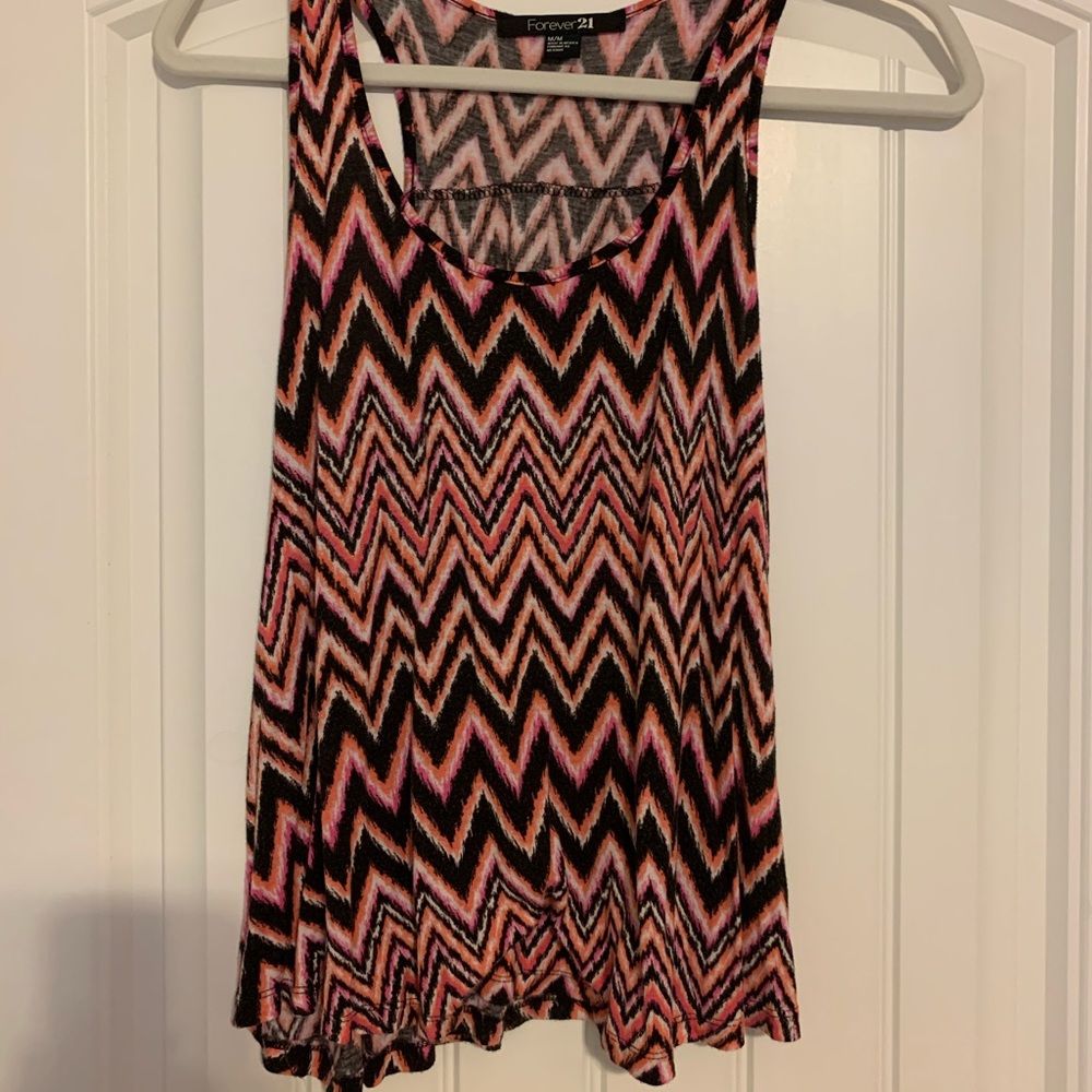 Forever 21 chevron tank top